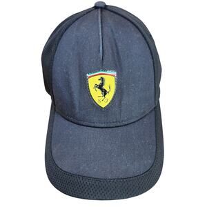 Ferrari x Puma SF Racing Logo Crest Emblem Adjustable Hat Luxury Car EUC